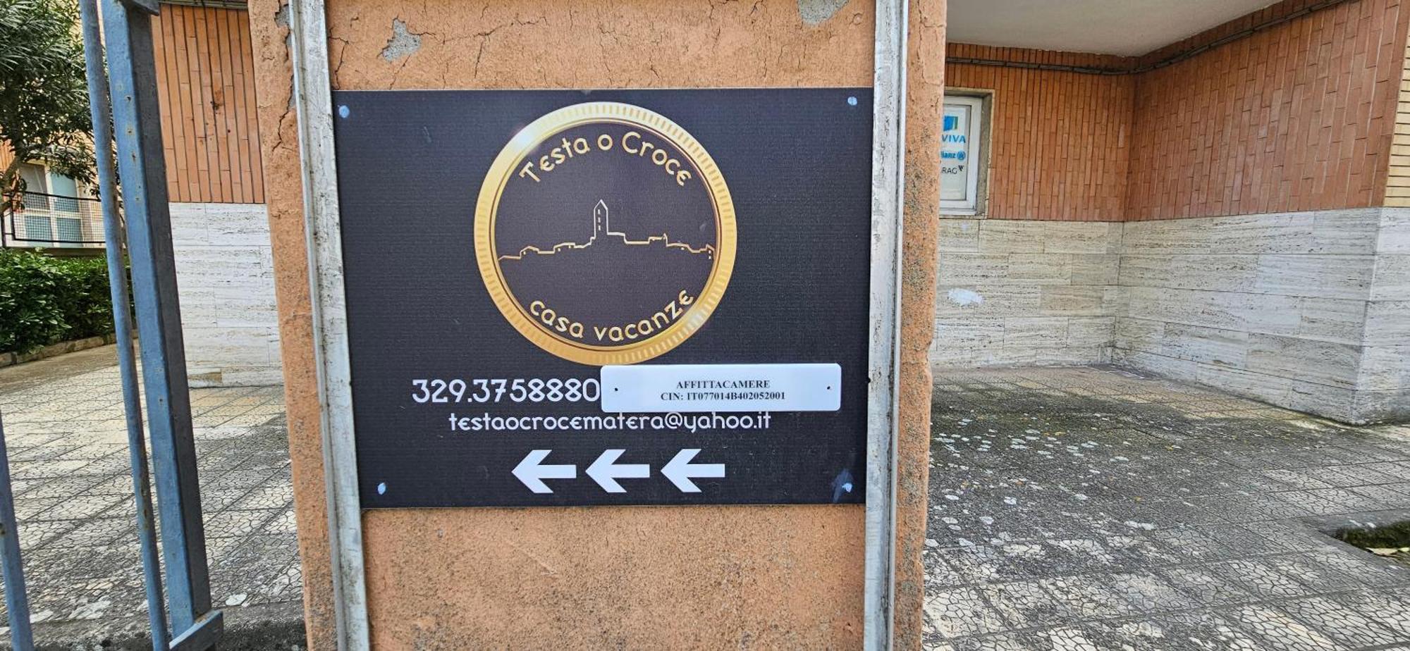 Testa O Croce Casa Vacanze Matera Exteriör bild
